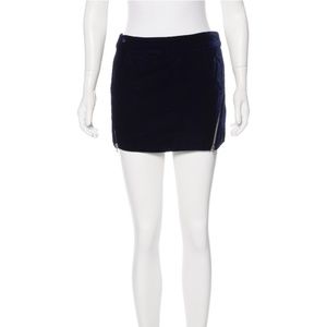 Rebecca Minkoff Velvet Mini Skirt / Size: US8
